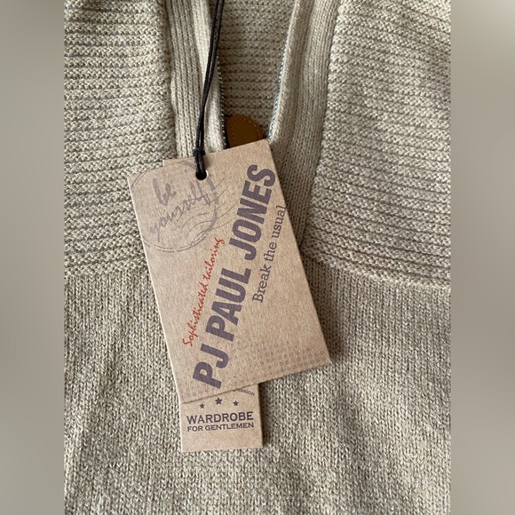 Paul Jones Mens Tan Sweater Sz L - Picture 3 of 8
